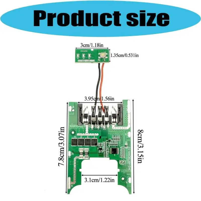 R9UF Compacted Protective Circuit For 5S Lithium Batteries Short Circuit Prevention