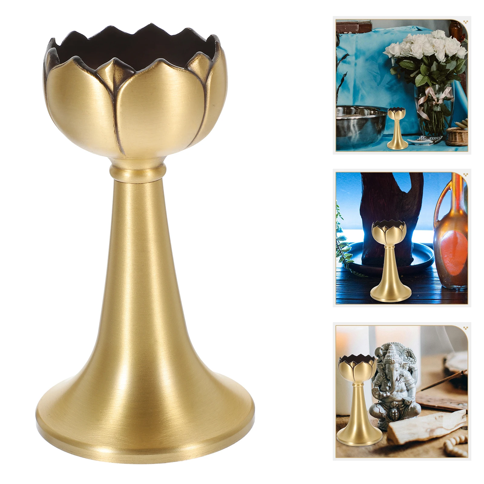 

Lotus Stand Votive Holder Decorative Holders Lamp Base Hanging Tealight Candlestick