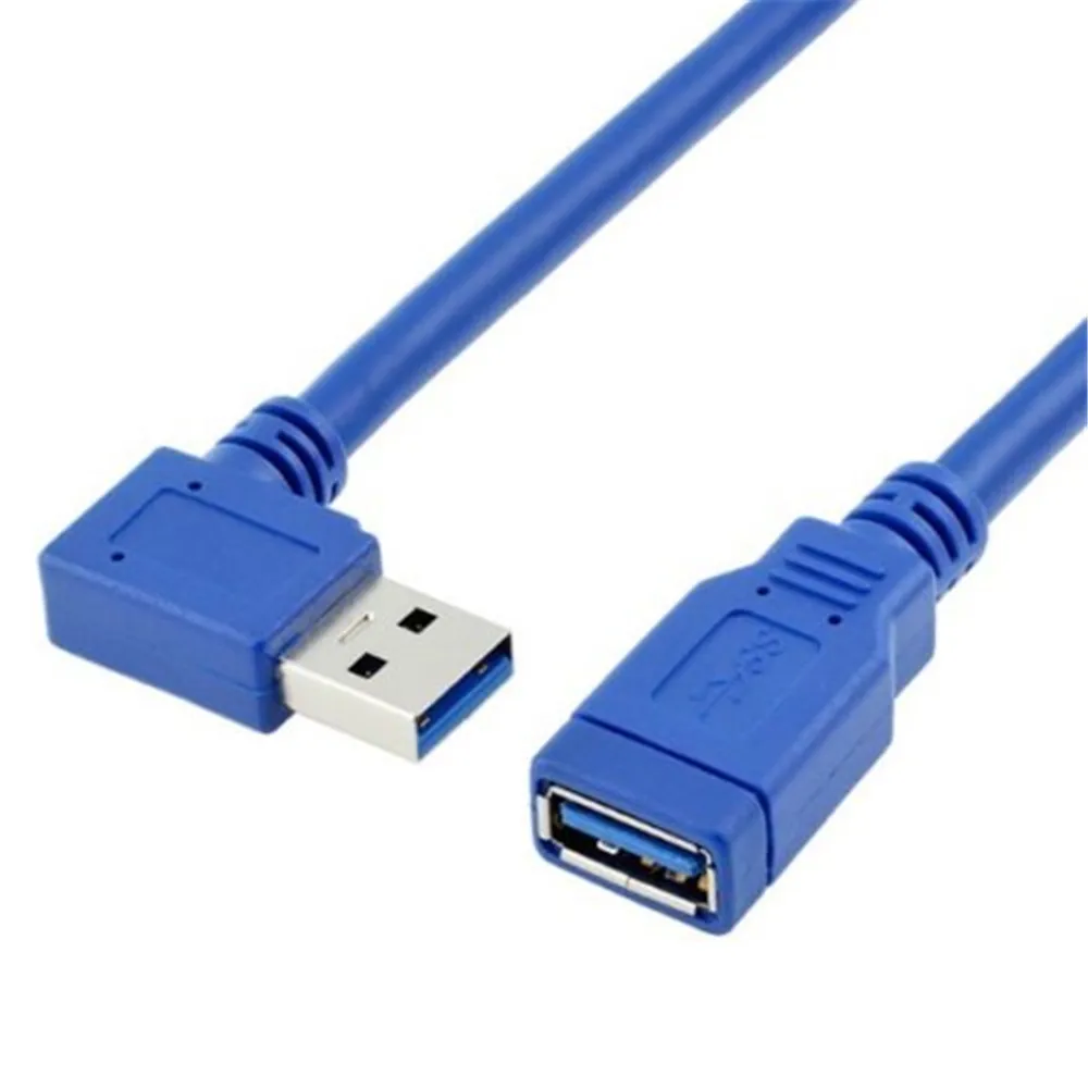 USB Cable Extension Cable Right Angle Cable Male To Female Cable USB 3.0 Cable  Male to USB 3.0 Female Extension Cable 1pcs