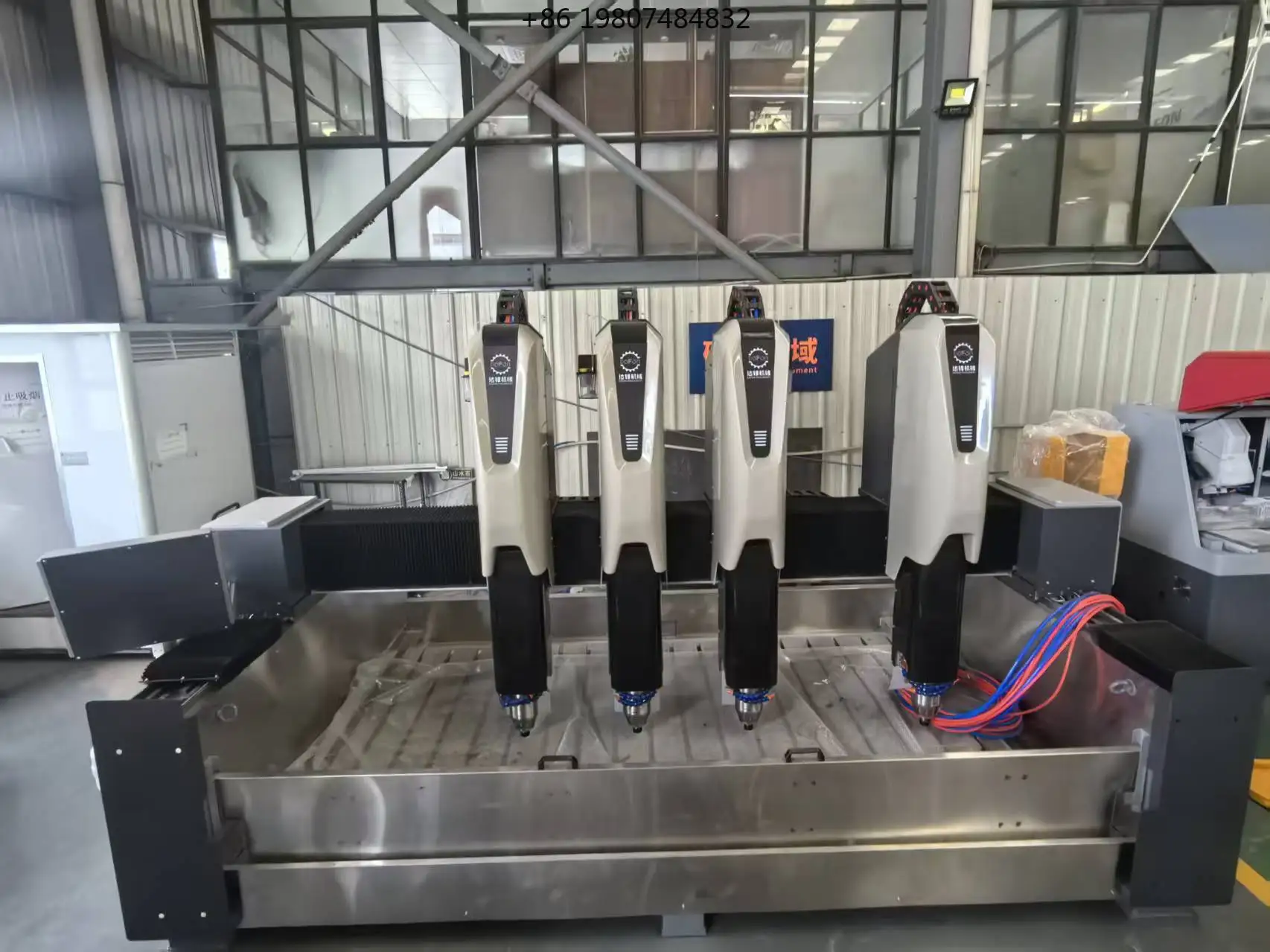 4 Head High Precision CNC  Engraver, for Stone Marble & Granite Memorial Tombstones & 3D Sculpture
