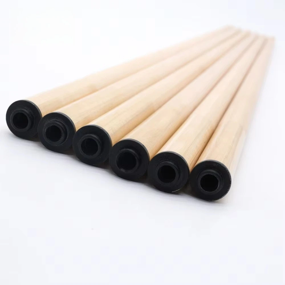 

12mm Radial Piloted Customized Hard Maple Wood Laminated Full Carbon Tube Inside Shaft for Carom Cue Pool Cue
