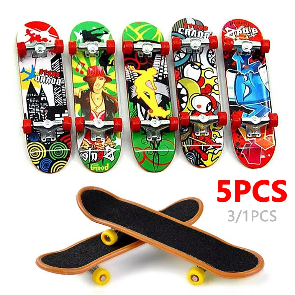 Mini Fingerboard, 4pcs Finger Skateboard pour Boarding Toys Jeux de sport Cadeau pour enfants - Jeux - Jouets