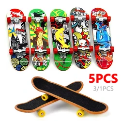 1/3/5pcs Mini Professional Finger Skateboards Funny Fingertip Fingerboard Anti Stress Sensory Toys For Boys Party Favors Gifts