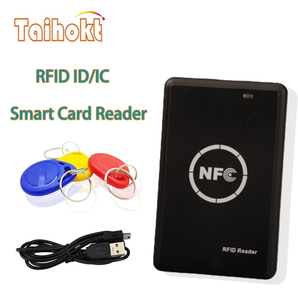 

RFID Smart Chip Reader 13.56Mhz NFC Key Duplicator 125Khz T5577 Badge Copier CUID/FUID Token Writer USB Encrypted Programmer