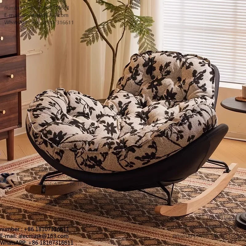 

Nordic Modern Living Room Chair Rocking Leisure Sofa Single Lazy Adult Bedroom