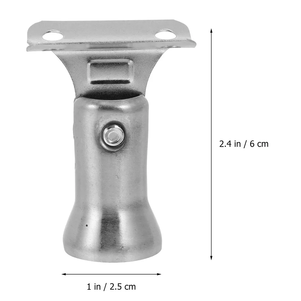 6Pcs Stainless Steel Handrail Brackets Sturdy Stair Railing Brace Banister Supports Handrail Holder for Stairway