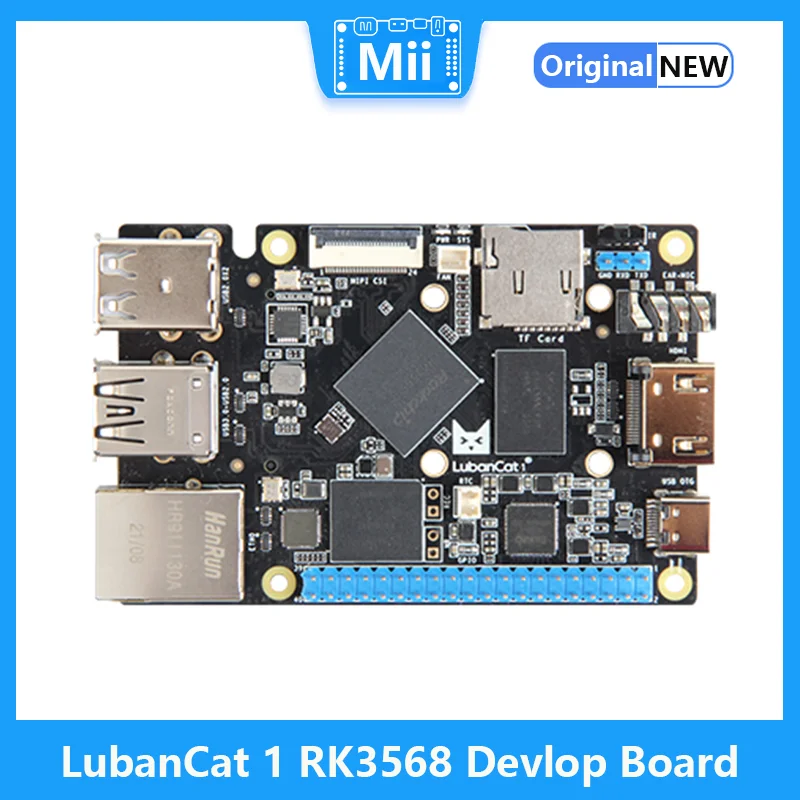 

LubanCat 1 With 5V3A Power Rockchip RK3568 Development Board 1 TOPS NPU, 4K Decoding, Supports Ubuntu, Debian, Android 11 OS