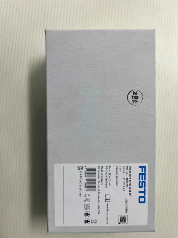 

1PC New Festo OVEM-20-H-B-PO-CE-N-1P 8023701 Vacuum Generator Brand