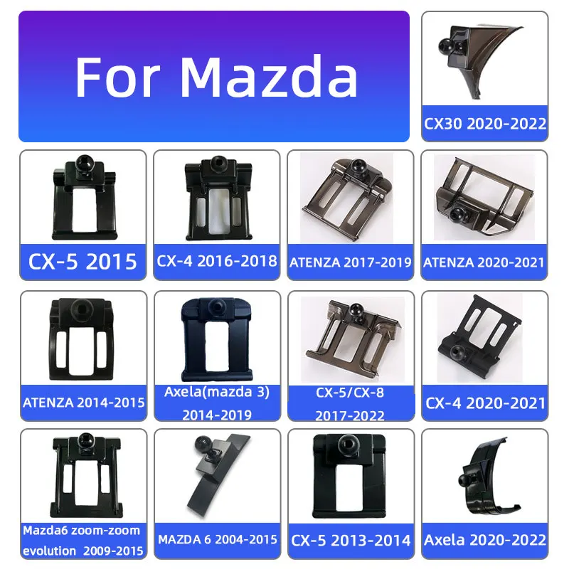 Dedeicated Car Phone Holder Base Mount Bracket For Mazda 6 zoom-zoom 3 CX4 CX-5 CX8 CX30 ATENZA Axela Fixed Air Outlet Accessory