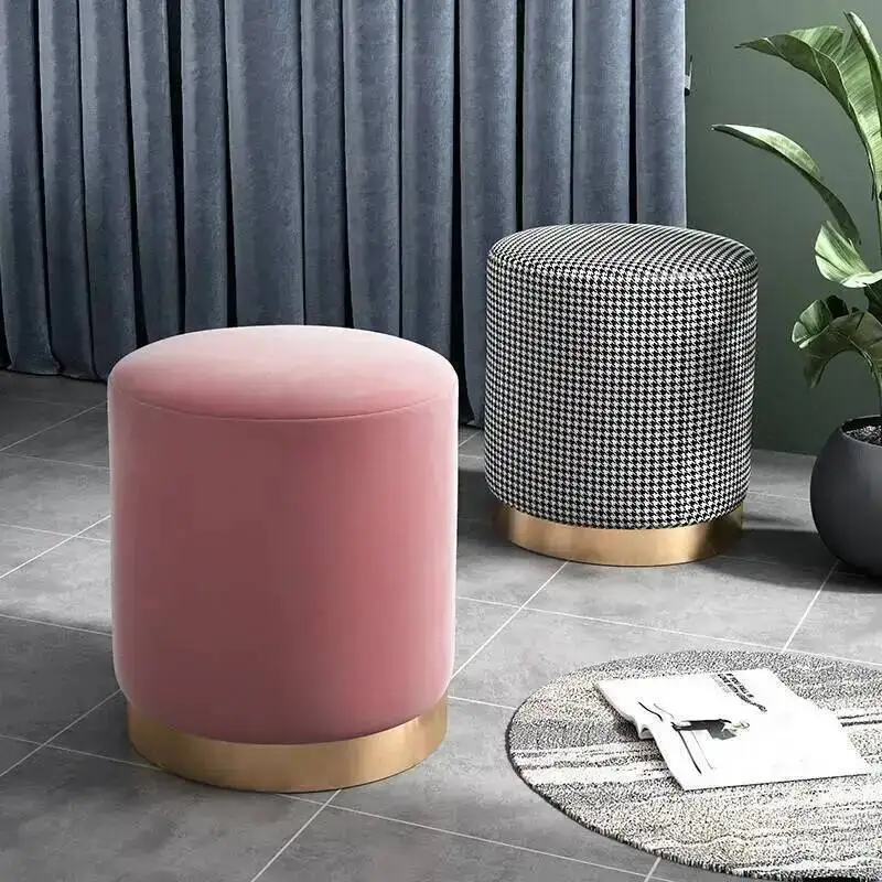 Stool makeup hall thousand living bird round chair luxury bench room Nordic ottoman for small shoe stool Footrest Home furniture