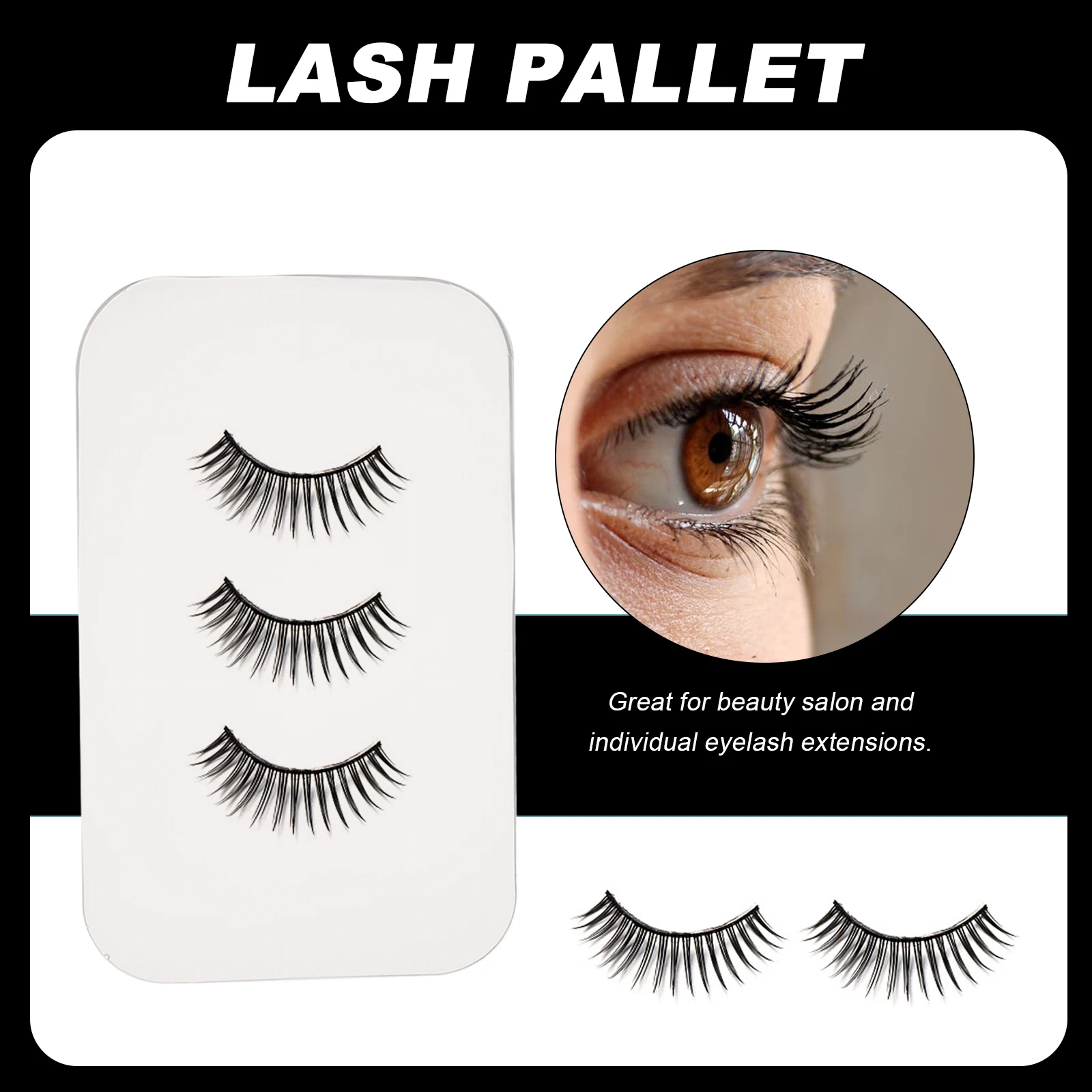 

4pcs Eyelash Extension Silicone Pallet False Lash Stand Holder Beauty Salon Tool Lash Tray Forehead Sticker Grafting Pad