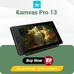 Huion Kamvas Pro 13 tavoletta grafica monitor animazione con supporto inclinazione stilo senza batteria 8192 livelli penna display pieno laminato 13,3 pollici schermo per Linux MacOS Windows ChromeOS