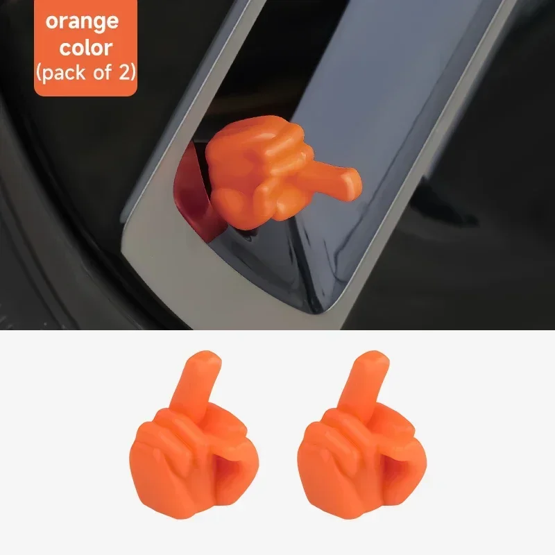 

Trendy Gesture Tire Valve Cover Electric Car Motorcycle Car Universal Valve Core Cover Creative Decoration Accessories