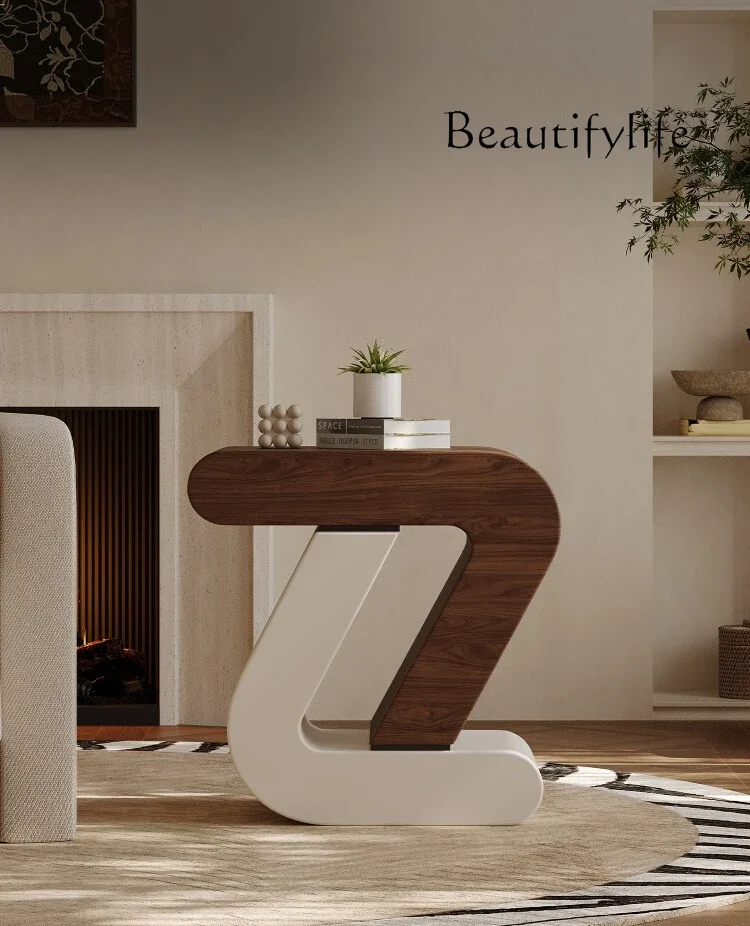 

09Medieval style sofa side few living room bedroom designer creative art corner few small table modern simple small coffee tab