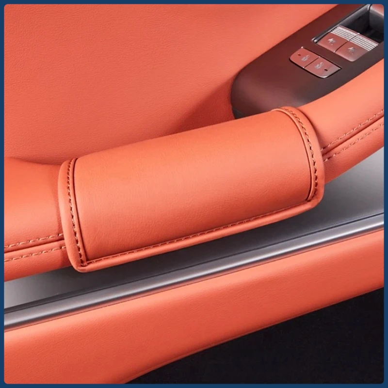 Car Door Handle Leather Protector Cover For BYD TANG L EV DM Sealion 8 2025 2026 Wear Resistant Exterior Decoration Accessories