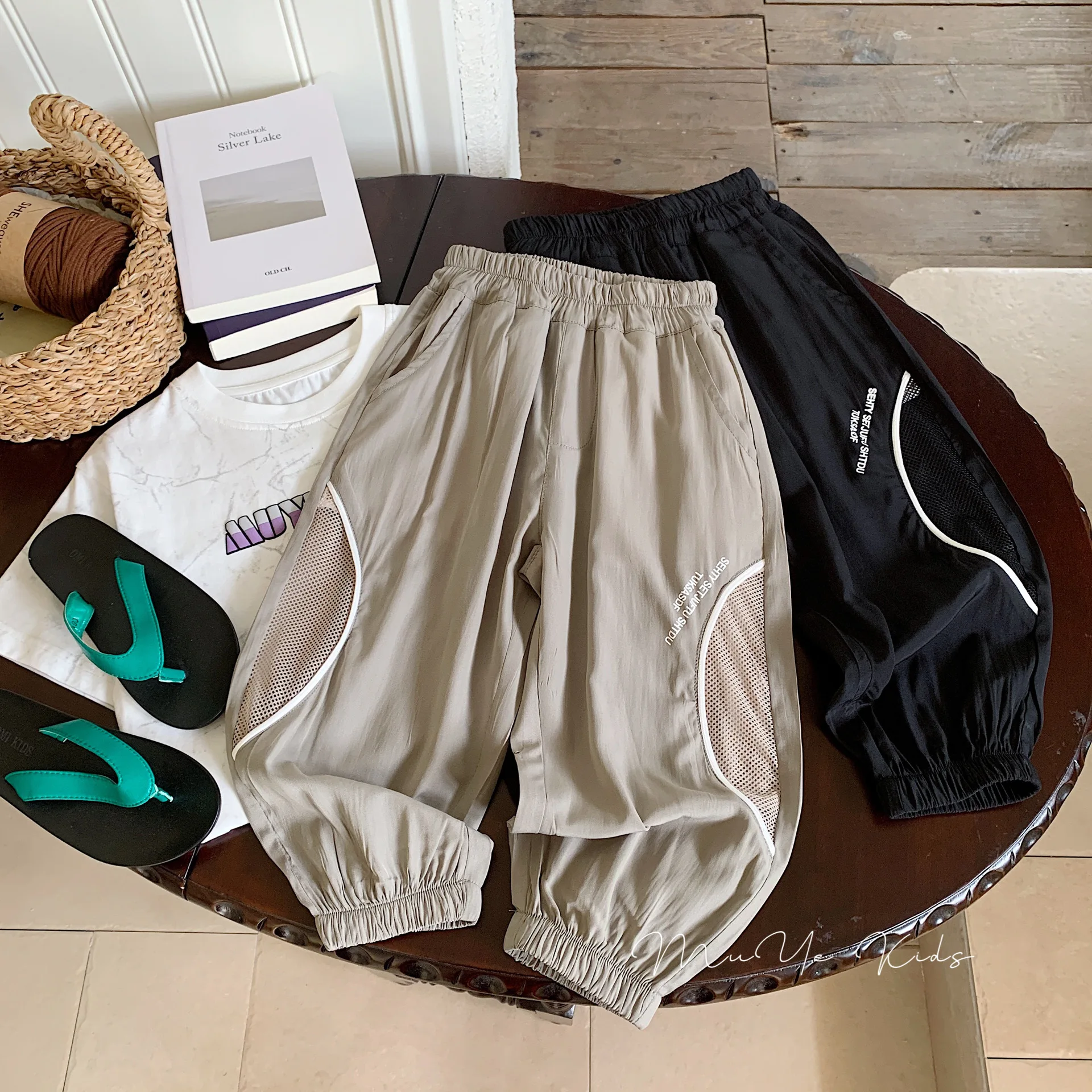 Children Clothing Boys Fashion Loose Sun Protective Pants 2026 Summer New Boys Korean Style Breathable Casual All Match Pants