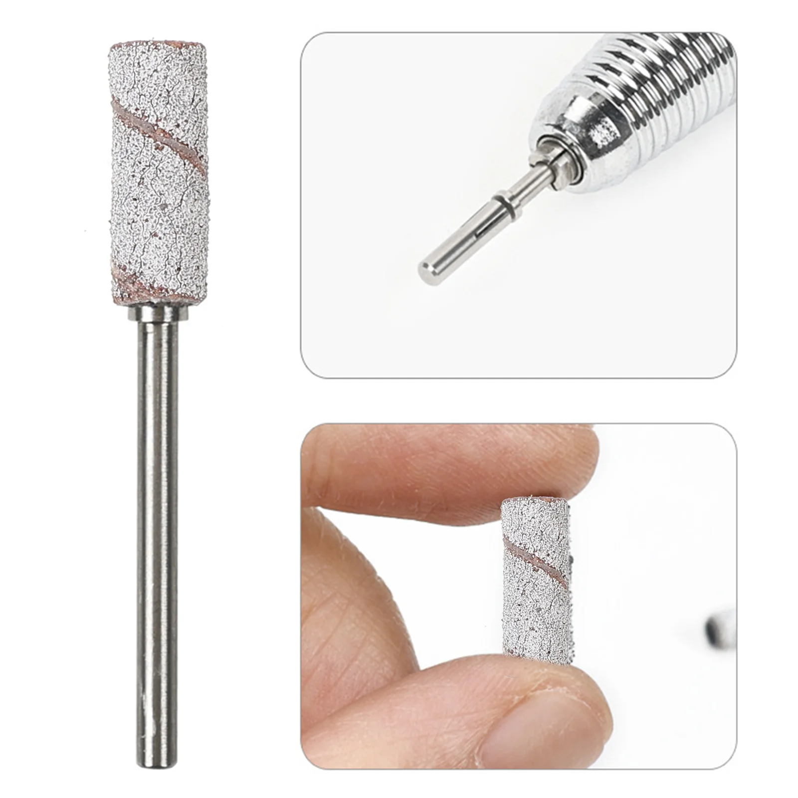 50 Pcs Abrasive Belt Nail Drill Bit Sander for Attachment Tungsten Steel Sanding Bands