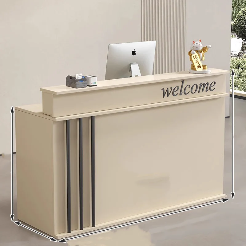 

Trendy Aesthetic Reception Desk Counter Hair Salon Cashier Luxury Reception Desk Counter Italian Nordic Commercial Furniture