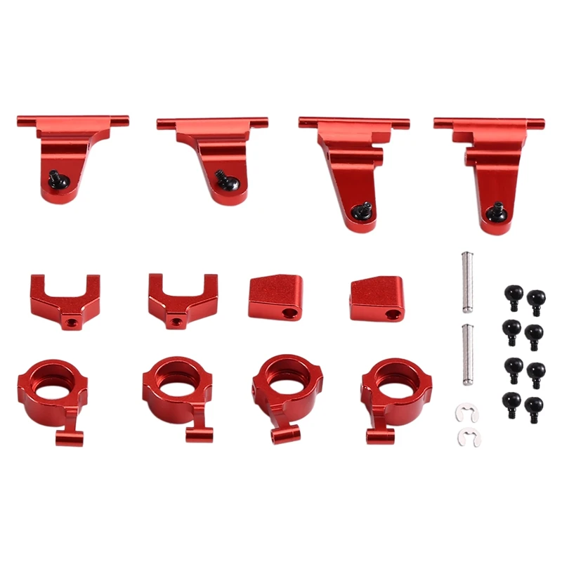 

X18A-For MX5 NXS RC Car Metal Steering Cup Upper Lower Swing Arm Set Shock Tower Bracket Body Post Upgrade Parts