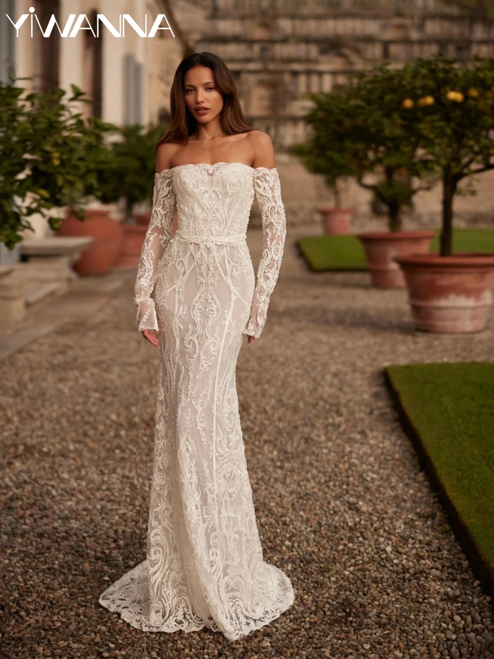 

Exquisite Beaded Lace Appliques Wedding Dress Detachable Top Mermaid Long Bridal Gown Customized Charming Dresses For Bride