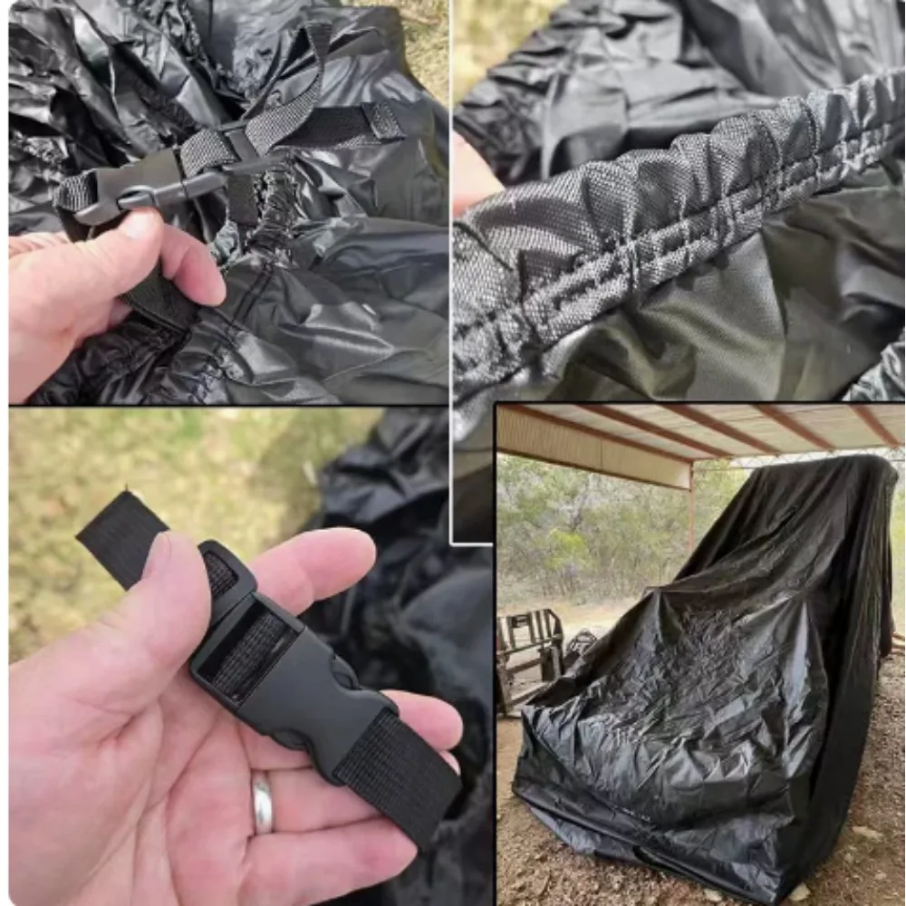 S/M/L Tractor waterproof cover 420D/600D Oxford cloth lawn mower dust cover agricultural vehicle protective cover