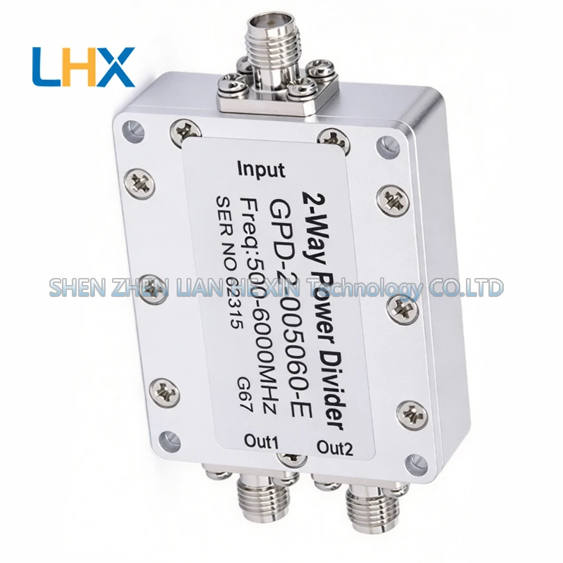 gpd-2-005060-e-sma-type-rf-microstrip-one-to-two-power-divider-for-05-6ghz-with-30w-output-in-stock
