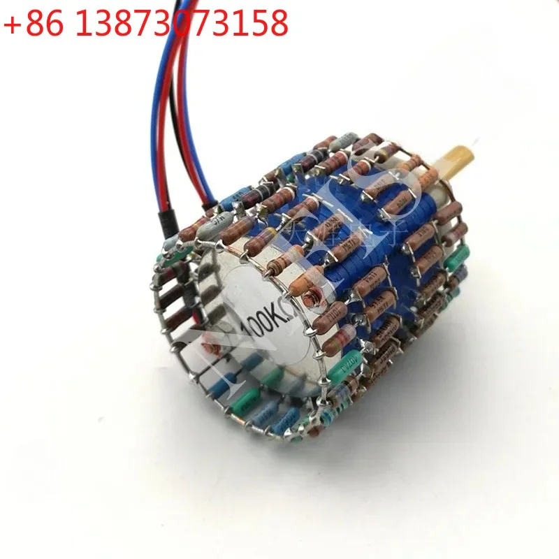Taiwan-produced copper shaft with 24-speed dual-channel Vishay Dale resistance L-type volume potentiometer, 10K, 50K, 100K, 250K