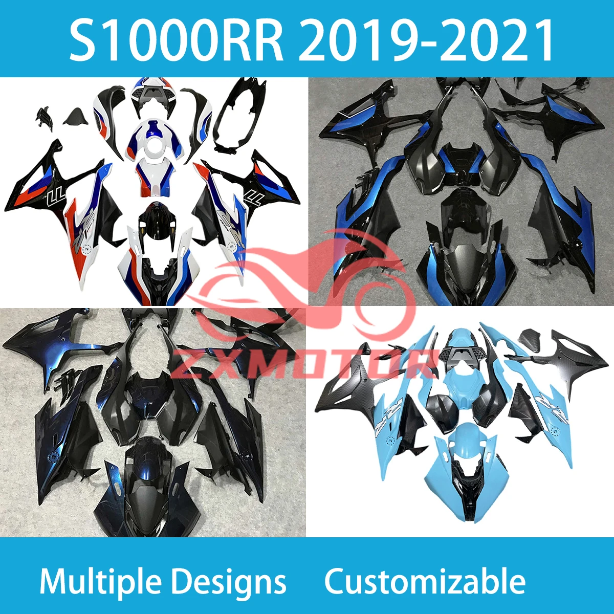 Hot Style Fairings S1000RR 2019 2020 2021 Motorcycle ABS Plastic Fairing Set Body Parts Kit for BMW S 1000RR 19 20 21