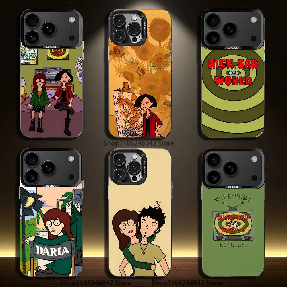 

C-Cool-D-Daria Phone Case For iPhone 17,16,15,14,13,12,11,Pro,XS,Max,Plus,Mini,SE4,E Black Matte Shockproof Cover