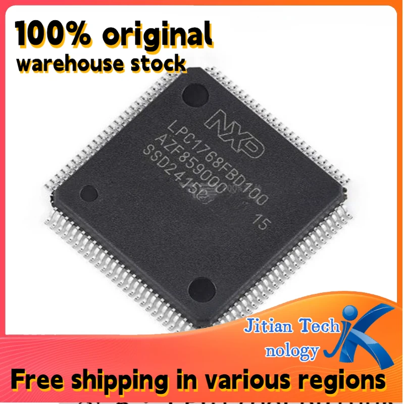 100% original inventory 1PCS LPC1768FBD100 LQFP100 32-bit MCU microcontroller ARM-M3/100MHz Channel direct sales