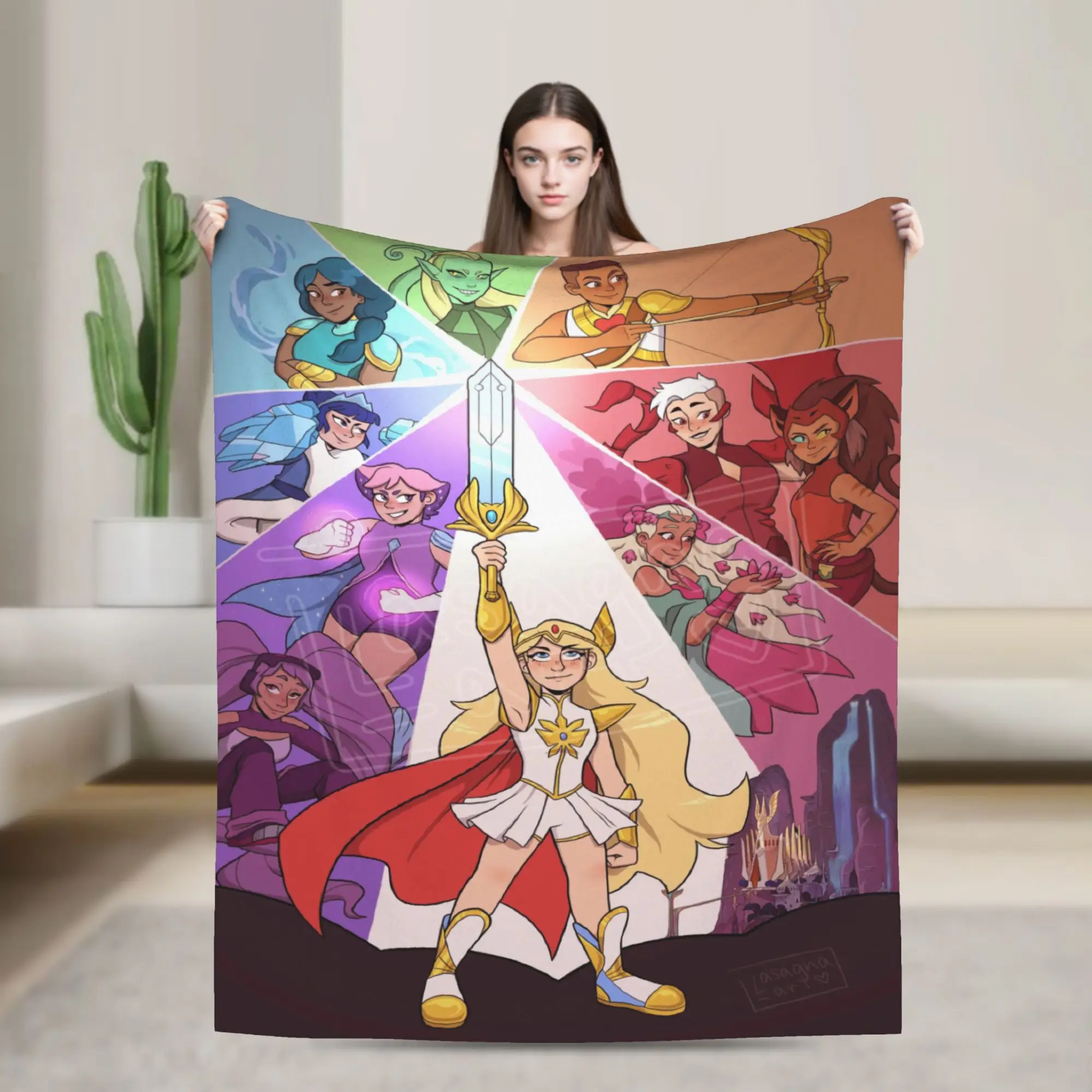 She-Ra and the Princesses of Power Blanket Fleece  Cozy Super Soft Throw Blanket for Sofa Quilt