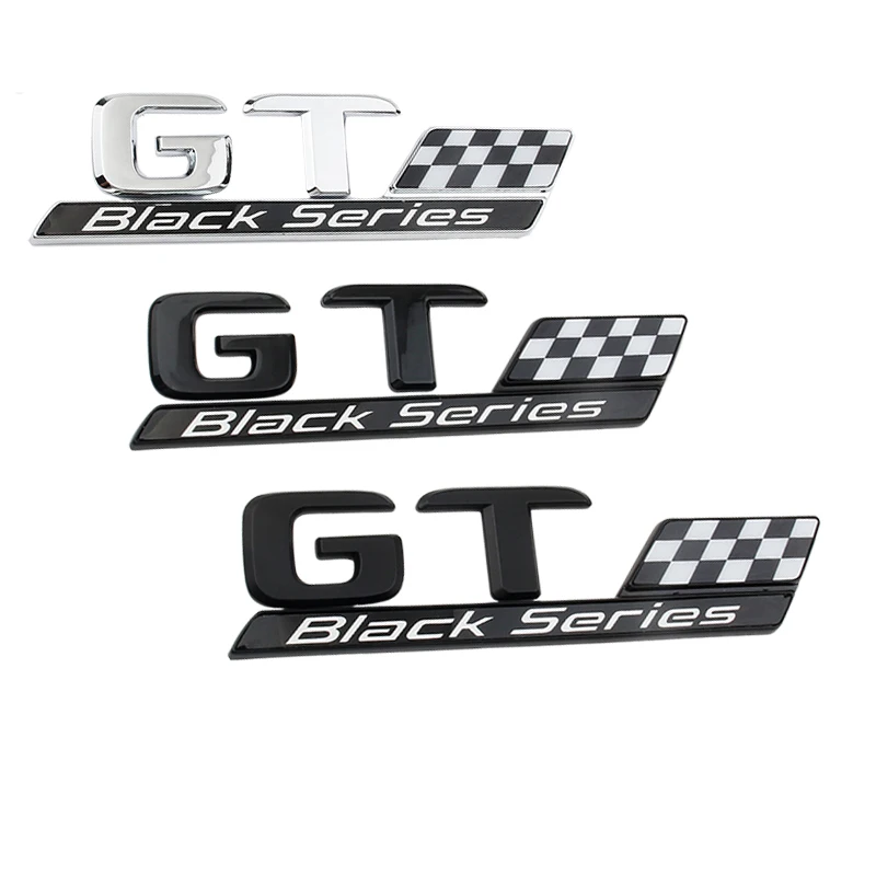 Car ABS GT Black Series Logo Decals Sticker For Mercedes Benz AMG GT53 GT63 A45 C63 A35 C43 E53 E63 Trunk Emblem Badge Stickers