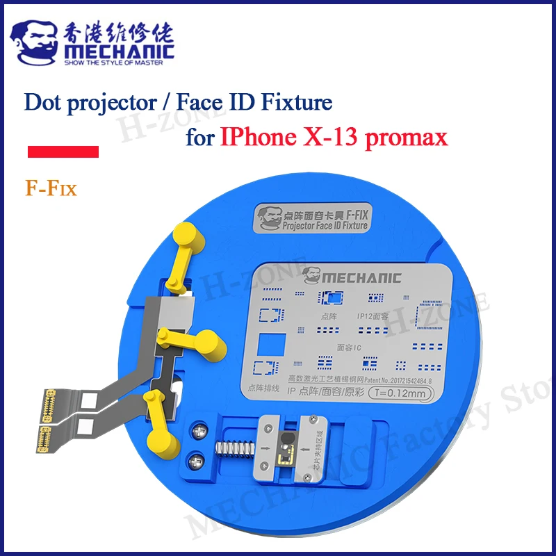 Mechanic Dot Matrix Fixture With Tin Template For iPhone X-13 Pro Max Face ID Repair BGA Reballing Stencil Soldering Platform