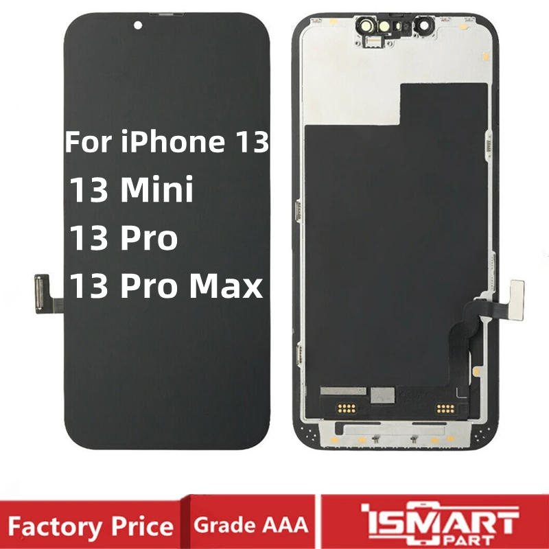 For iPhone 13 Pro Max LCD Assembly Soft OLED TFT For iPhone 13 Mini 13Pro Display with 3D Touch Screen Digitizer Replacement