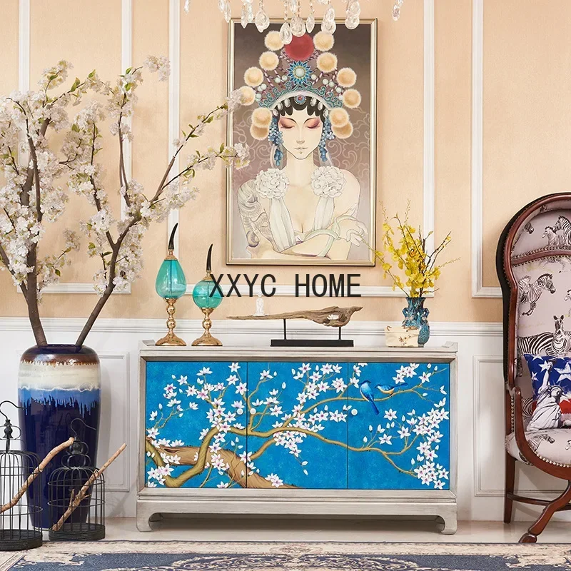 Living Room Hallway Luxury Shoe Cabinet Club Tea House Partition Decoration Side Cabinet