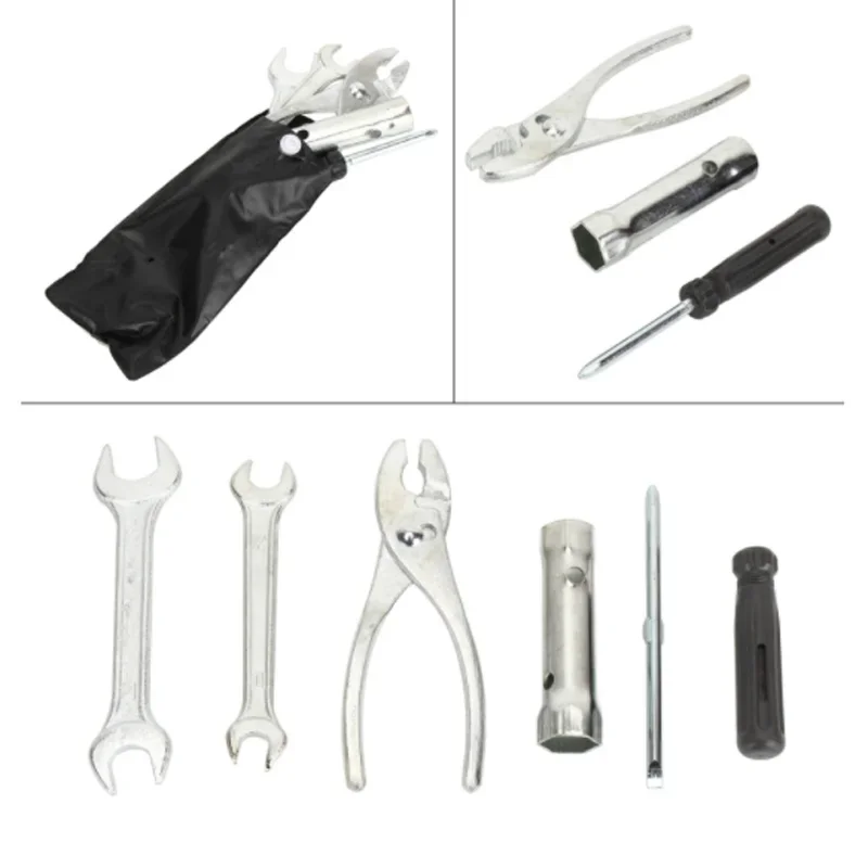 

1Set Universal Motorcycle Repair Tool Motorbike Wrench Tools Set Kit Accessories Screwdriver Pliers Wrenches Spark Plug Sleeve