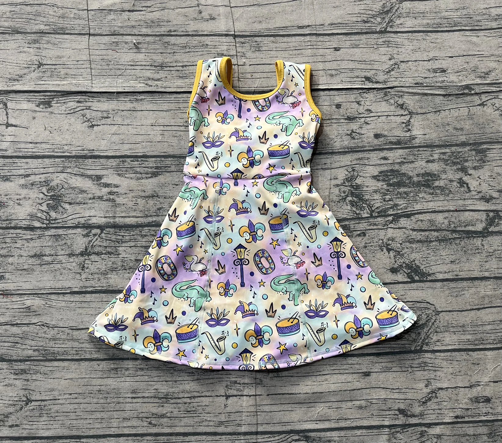 

Z1118-20 GSD2949 Presale Kids Girls Clothes Sleeveless Baby Fashion Dress