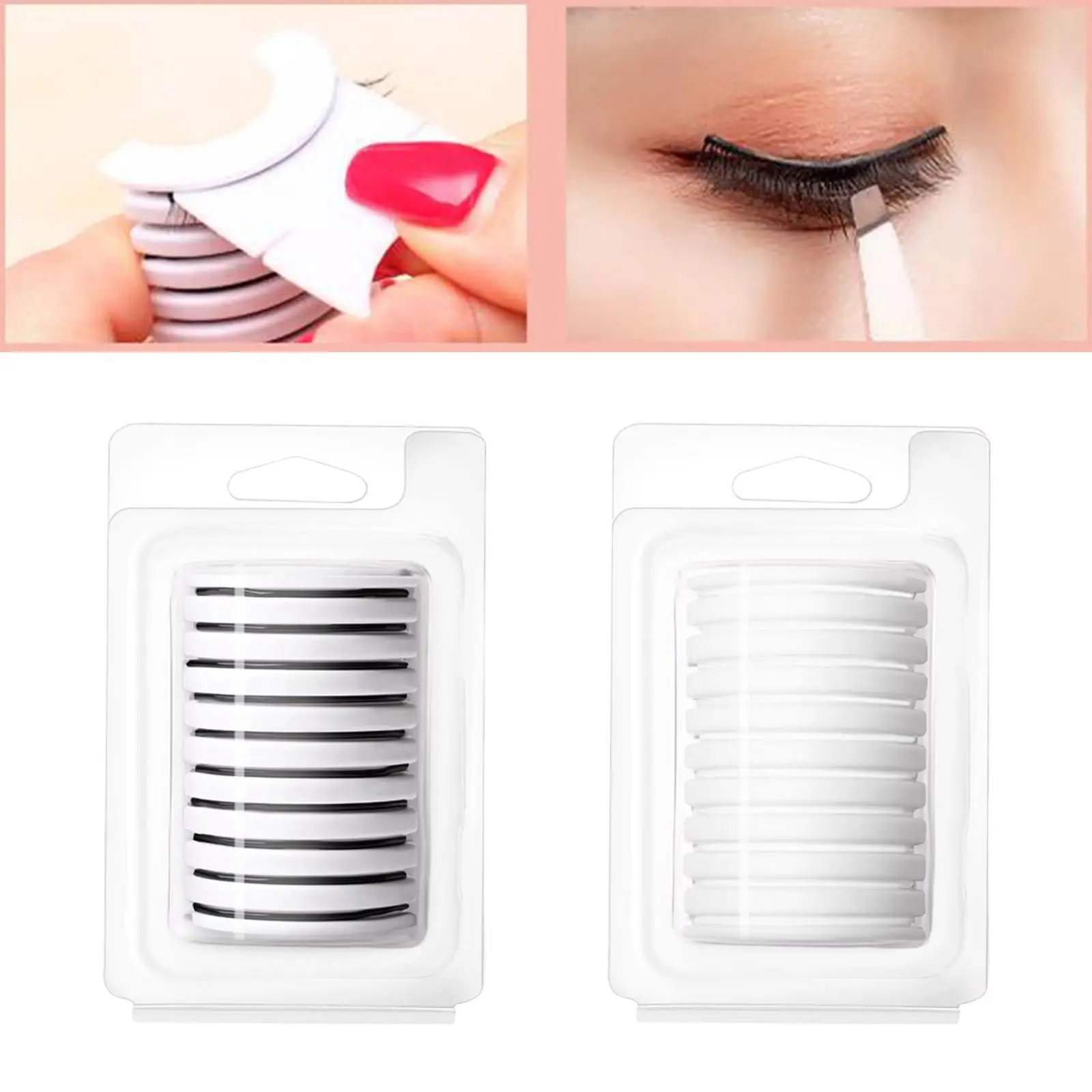 10Pcs Self Adhesive Eyelashes Glue Strips Sweat  Oil  for Makeup