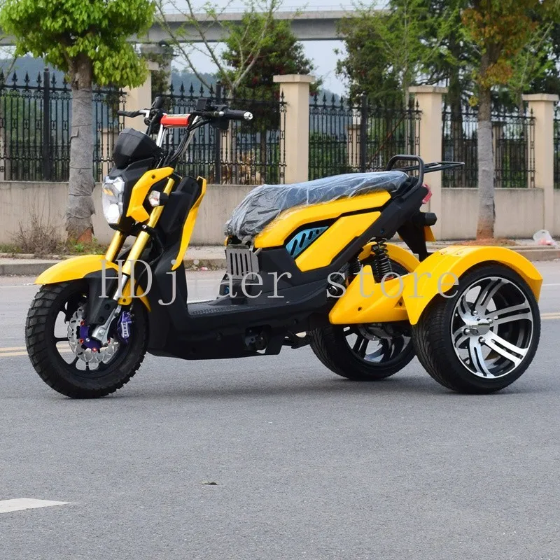 

Электрический трехколесный мотоцикл с дифференциальным двигателем 60В 1000Вт, 14 дюймов, аккумулятор 72В 20А 1500Вт