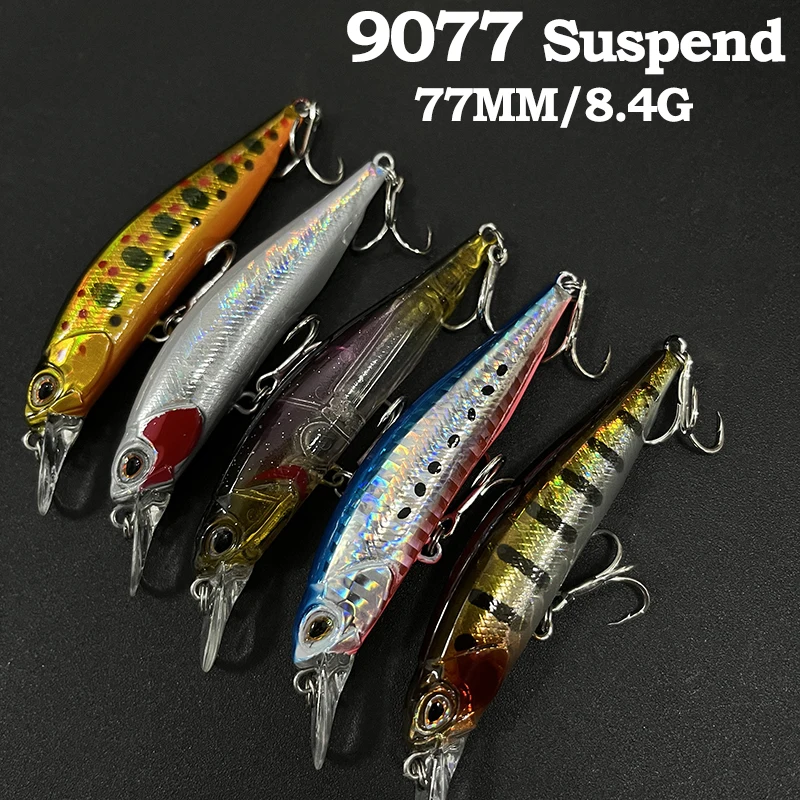 

8.5g Suspending Minnow 77SP Jerkbait Fishing Lure Pike Bass Artificial Hard Baits Wobbler Pesca Swimbait Fishing Accessories
