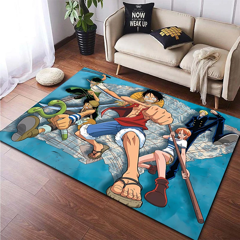 Pirate King Luffy Carpet, Living room Bedroom floor mat Kitchen mat Bedroom Mat,bedroom  birthday gift Yoga mat，boy gift