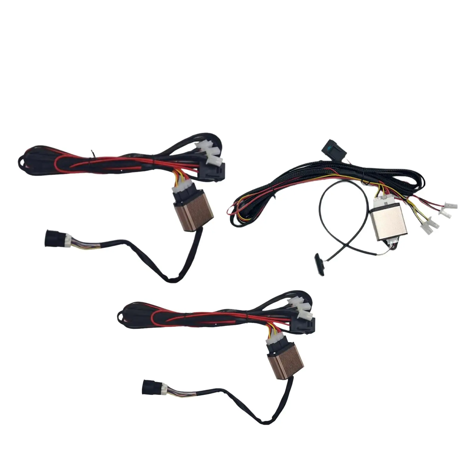 Image of Universeller Autositz-Heizungsschalter, beheizter Sitzkissen-Controller mit drei Gängen und Kabelbaum für das Upgrade des Automobil-Innens