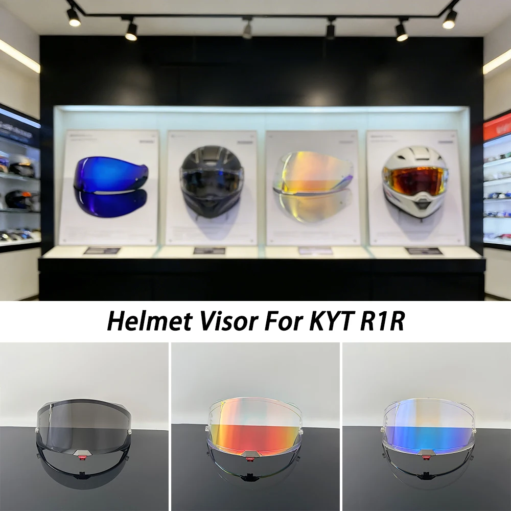 Motorcycle helmet Visor for KYT R1R Helmets Replacement Lens Shield Windshield Glass goggle
