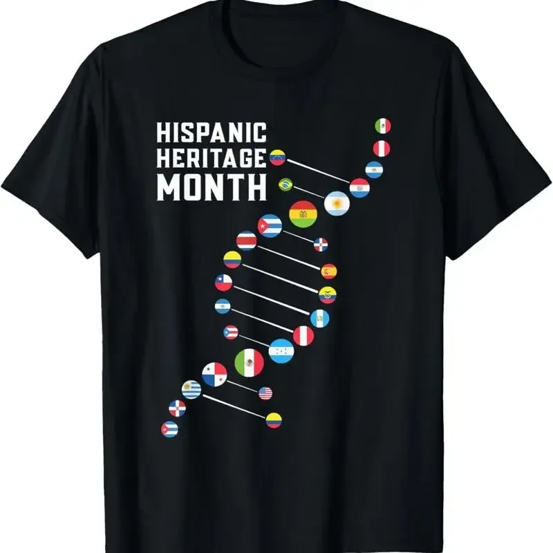 National Hispanic Heritage Month Dna Latino Nationalities T Shirt