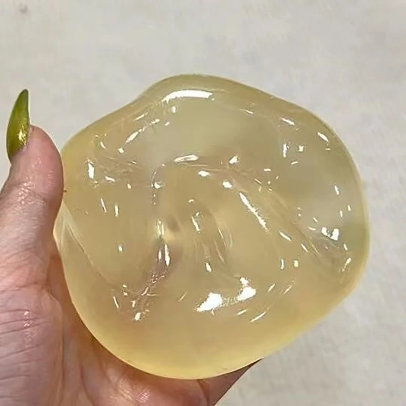 1/2 Uds. Bola resistente al estrés para aliviar el estrés, Bola de aceite de coco, rebote lento, juguetes para niños y adultos, regalo para apretar