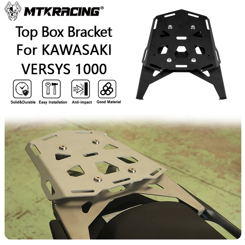 

MTKRACING Top Box Bracket For KAWASAKI VERSYS 1000 2021-2024 Rear Luggage Rack Tailbox Fixer Holder Cargo Bracket Tailrack Kit