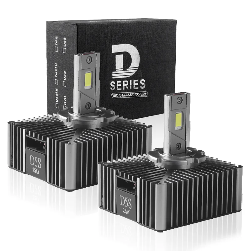 

2 шт. D5S светодиодная лампа для фар Canbus 45 Вт 6000 К Carlight Hid Xenon Замена D5R Авто лампа 12 В 24 В Универсальная Plug & Play 12 В