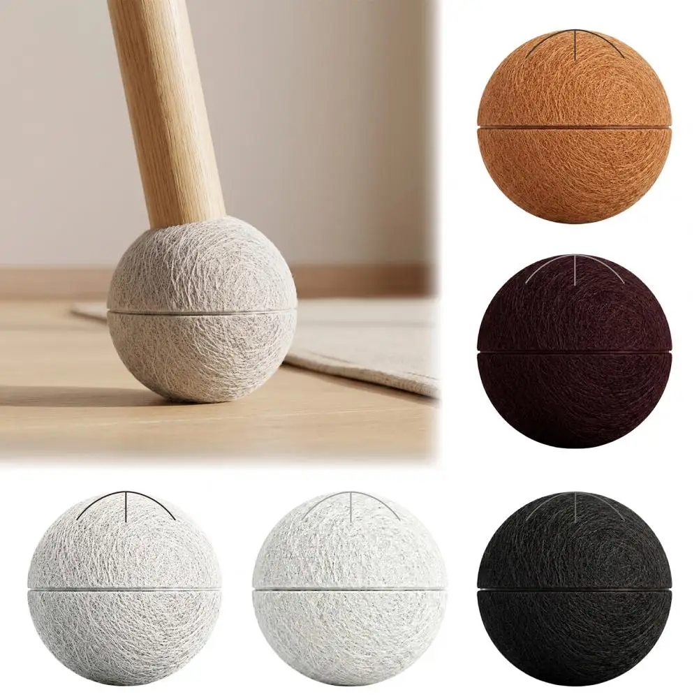 Tennis Ball Chair Leg Protectors Soft Chair Leg Covers Cap Felt Pad Reduces Noise And Scratches Non Slip Felt Glide