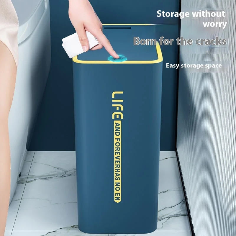 15/10L Nordic Trash Can Press-type PP Waterproof Waste Bin with Lid Rectangular Storage Cubo Kitchen Bathroom Toilet Accessory