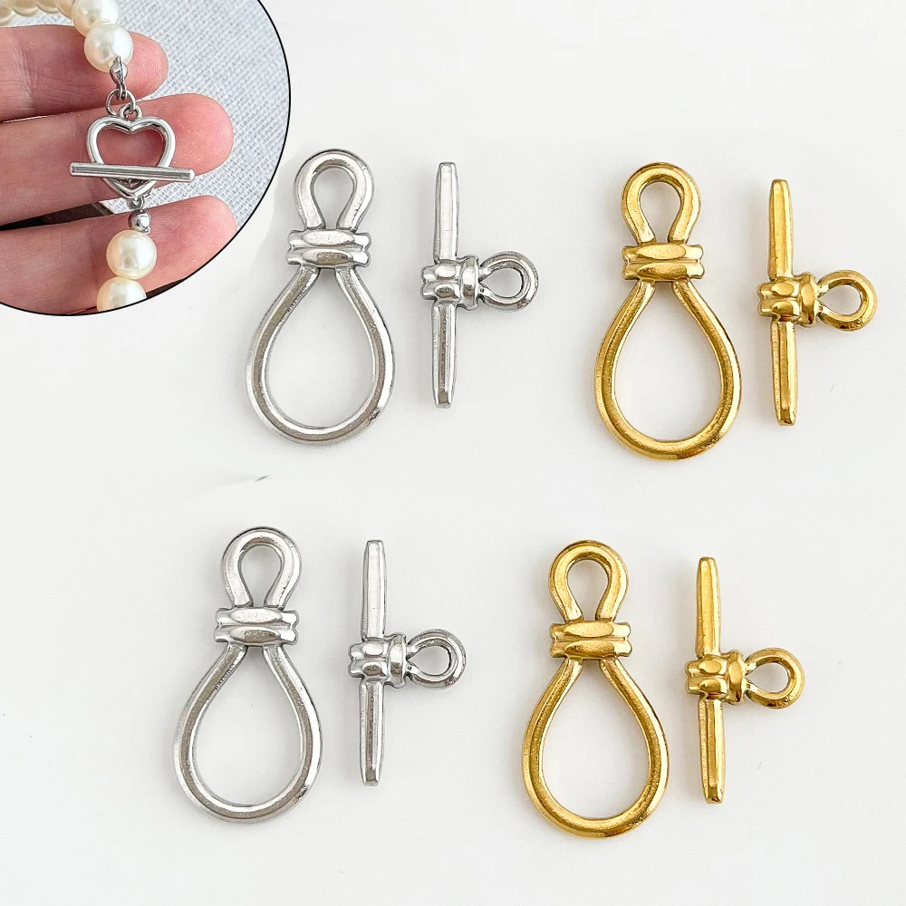 

Cordial Design 30Pcs Jewelry Findings & Components/Hand Made/Stainless Steel Clasps & Hooks For Necklace/DIY Connectors #195761